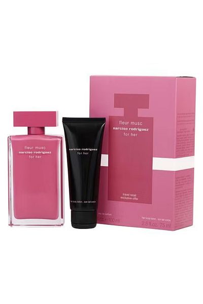 Narciso Rodriguez 2-Piece Fleur Musc Gift Set EDP Spray 100ml, Body Lotion 75ml