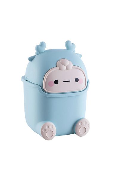 Choice 2c Kawaii Mini Trash Can Desktop Garbage Bin Home Office Rubbish Bin Cartoon Cute Waste Dustbin Hous