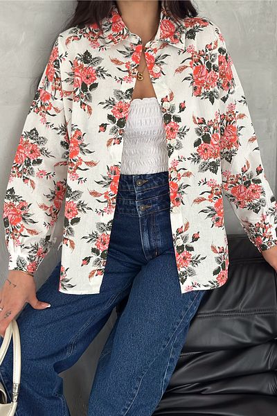 FEMELLE Cămașă de damă cu modele florale
