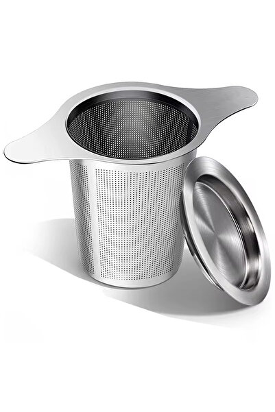 Choice مع غطاء، 1 قطعة سلة نقع الشاي، مصفاة شاي من الفولاذ المقاوم للصدأ مع مصفاة صغيرة و