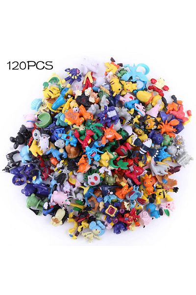 Choice 120pcs Opp Bag 24-144pcs Different Style Pokemon Anime Figure Pikachu Action Model 2-3cm Not Repeati