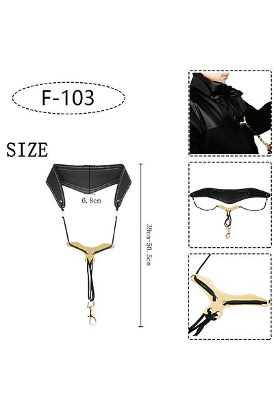 IRIN F-103 Saxophone Neck Strap Soprano Alto Tenor Saxophone Universal Strap Leather Adjustable Closed Ho