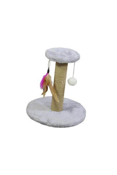 Choice Round Gray Cat Scratching Post Premium Sisal Rope Scratcher Scratch Post Protecting Your Furniture D