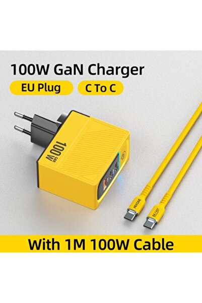 Choice قابس الاتحاد الأوروبي C- C كابل WEKOME شاحن GaN من النوع C بقدرة 100 و...