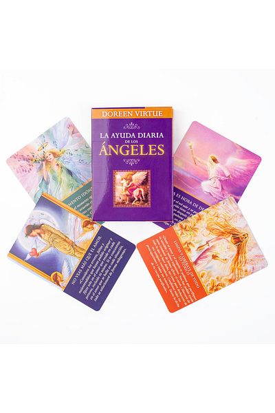 Choice 67k 44cards النسخة الإسبانية إرشادات يومية من ملائكتك بطاقات أوراكل: 365 رسالة ملائكية إلى