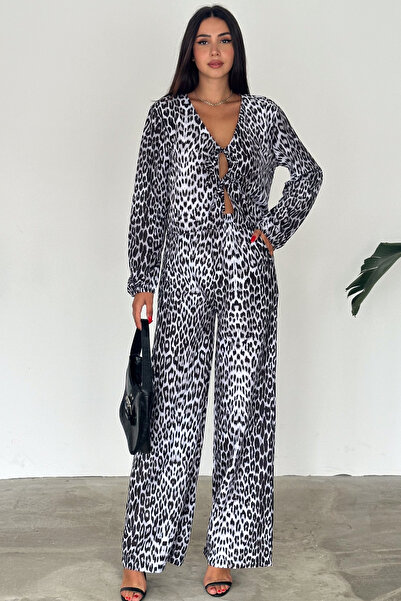 Lady Doll Комплект з сорочки з попліну з леопардовим принтом