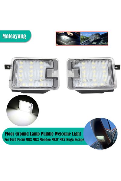 Choice LED Puddle Light Under Side Mirror Light For Ford Focus MK3 MK2 Mondeo MKIV MKV Kuga C-Max Escape...