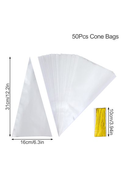 Choice As Shown 1 Transparent Square Candy Bags Plastic Cellophane Package Candy Bar Wedding Birthday Party