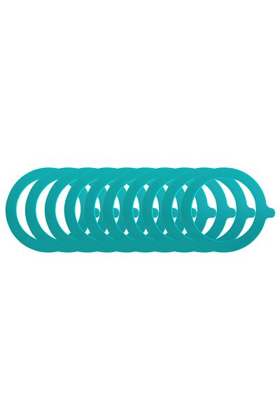 Choice Light Green 5pcs Silicone Jar Gaskets Food Storege Jars Replacement Airtight Leak-proof Rubber Seals