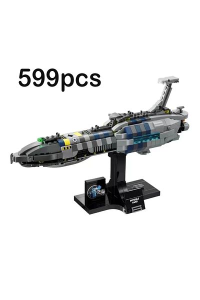 riceblock Bagged Spaceship Building Blocks Assembling Fit Diy Model Toys For Children Birthday Gift Set 2025 N