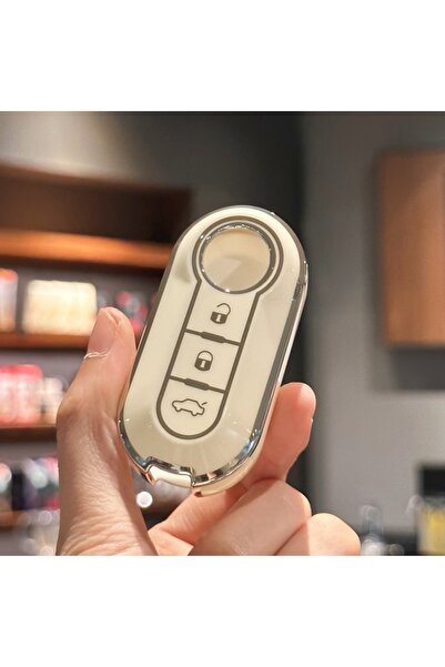 Choice غطاء مفتاح السيارة الأبيض، غطاء مفتاح سيارة فيات 500، غطاء مفتاح سيارة...