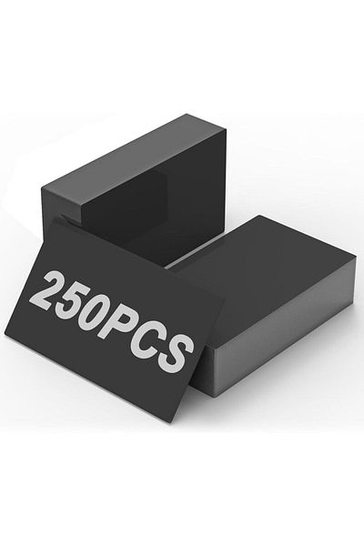 Choice Laser Engraving Blanks, 250pcs Black Aluminum Alloy Sheets for CNC Engraving, Laser Crafting, Mul...
