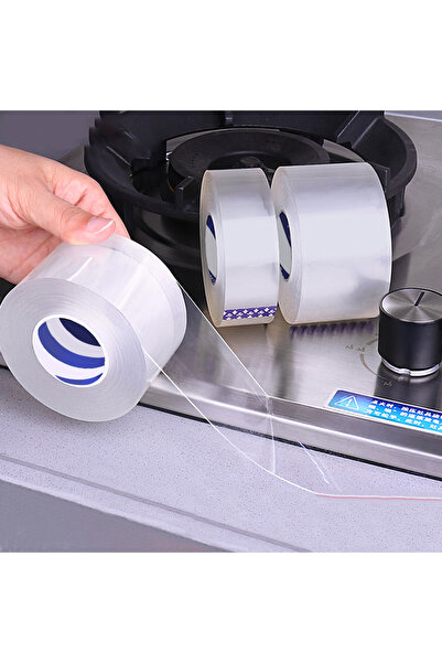 Choice ملصق مقاوم للماء لحوض المطبخ بطول 50 مم و5 أمتار، شريط مقاوم للماء ومض...