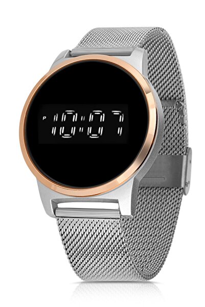 Polo Air Unisex Dokunmatik Kol Saati Hasır Kordon Touch Gümüş-bakır