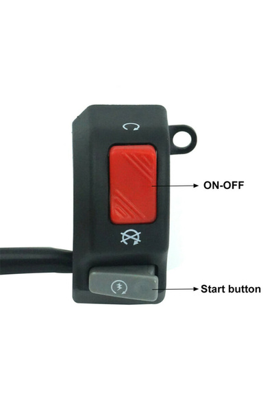 Choice Motorcycle Switch Universal 7/8inch Handlebar Fog Hedlight Horn Start ...