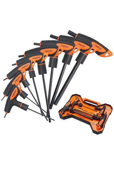 Choice 8pcs Allen Hex T Handle Allen Wrench Set Metric, Thandle Tee Handle Allen Hex Key Set, 2 2.5 3 4 5 6