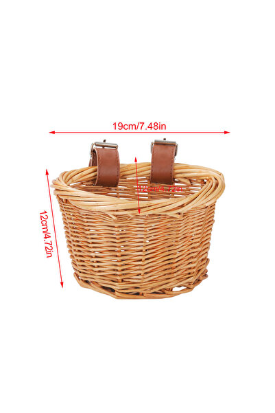 Choice سلة دراجة للأطفال بدون بطانة، سلال على شكل حرف D، سلة تخزين أمامية لدراجة الأطفال، سلة تخزين أمامية لدراجة الأطفال