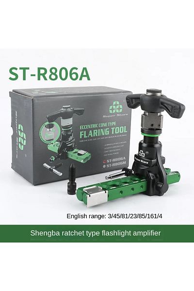 Choice DSZH ST-R806A Copper Tube Expander Tool Ratchet Hand Electric Dual-use,Reamer and Trumpet Flaring...