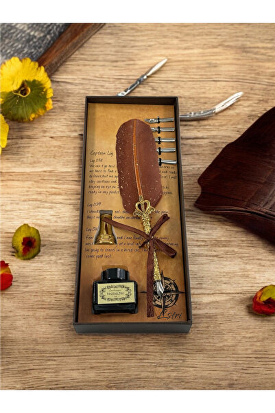 lstri Mürekkepli Hokka Zarif Tasarım Divit Kalem Set Sevgililer ve Öğretmenle...