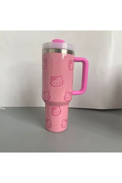 Choice 40oz A 40oz Sanrio Hello Kitty Stainless Steel Insulated Mug With Handle Straw Mugs Large Capacity T