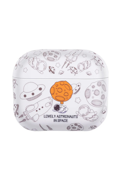 Choice For Airpods Pro 3 WHITE Astronaut Space Moon Earphone Soft Case for Ai...