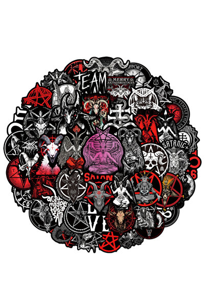 Choice 50 قطعة من ملصقات جرافيتي على شكل طوطم الشيطان الرائعة بتصميم قوطي لله...