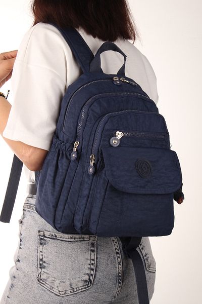 By Hakan My Polo 8675 Clinker Women's Backpack Medium Day Water Resistant Dark Blue