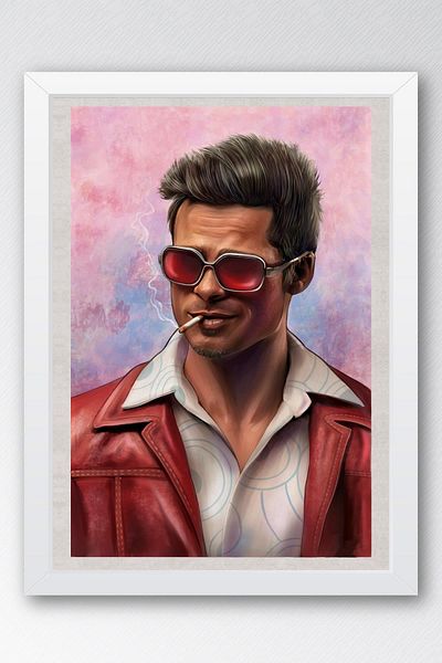 Saturn Pictură înrămată Fight Club Tyler Durden - Pictură poster film Fight Club