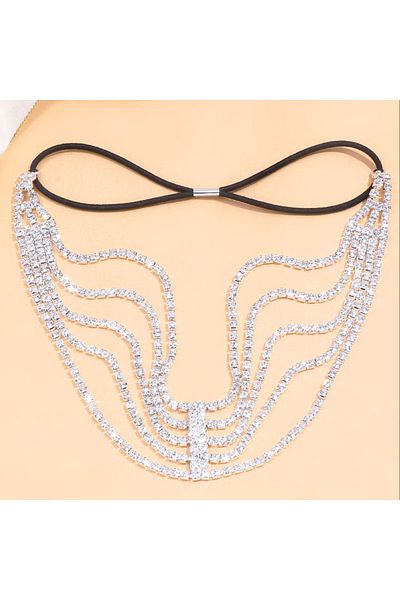 Choice Type 1 Silver Stonefans Fashion Rhinestone Head Chain Jewelry Wedding For Women Bridal Beautiful Hea