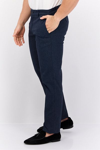 Robe Di Kappa Men Slim Fit Textured Chino Pants, Blue