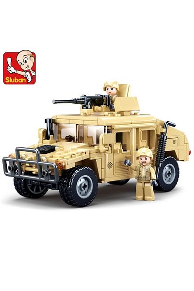 Choice Assault Vehicle 265pcs Ww2 Military Swat H2 Assault Vehicle Car Building Blocks Army Soldier Armor C