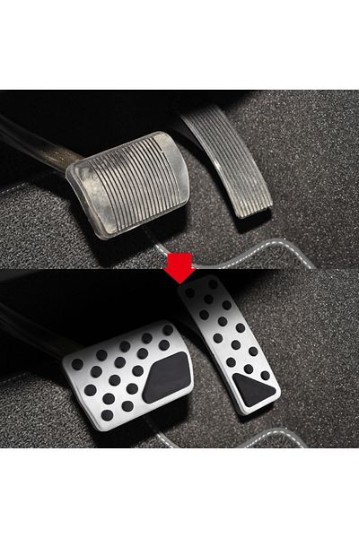 Choice Stainless Steel Car Pedals Gas Brake Pedal Cover for Jeep Grand Cherokee WK2 Dodge Durango 2011 -...