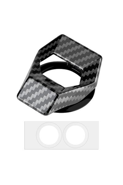 Choice Carbon Fiber Decorative Car-styling Universal Ignition Controller Covers Interior Protector Start St