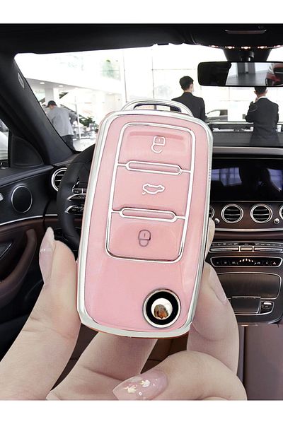 Choice Pink Fashion Tpu Car Flip Key Cover Case For Volkswagen For Vw Bora Polo Tiguan Jetta Passat B5 B6 B