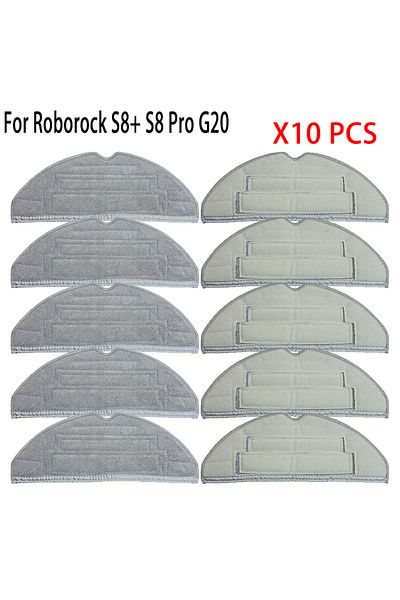Choice 10pcs High Quality Mop Cloth For Roborock S8 S8 Plus S8 S8 Pro Ultra G20 Double Vibration Antibacte