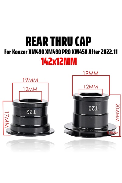 Choice أغطية خلفية 142x12 جديدة Koozer Freehub 11 12 سرعة XM490 PRO أغطية محا...