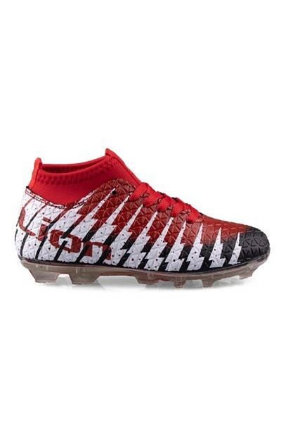 Lion 1453 Black Red Cleat Football Shoes