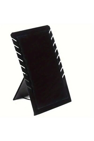 Choice 6010- رف عرض قلادات مخملي أسود، قطعة واحدة، 8 قطع، اللون مقسم إلى: أسو...