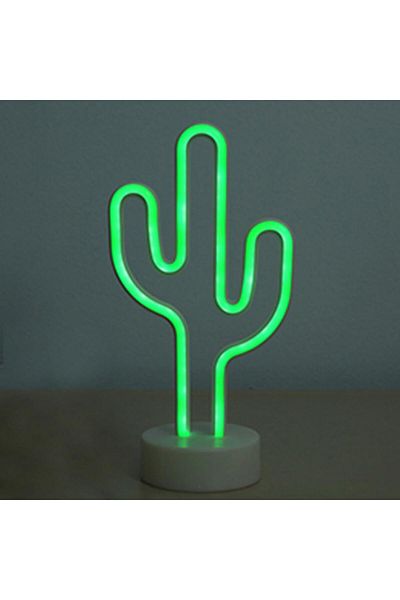 MALITAI Cactus Battery/usb Led Neon Night Light Sign Flamingo Unicorn Coconut Tree Cactus Pineapple Table La