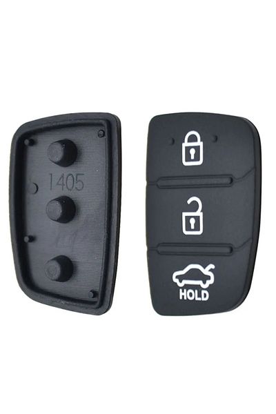 Choice 3 Button Pad Replacement Rubber Car Repair Key Shell  For Hyundai Creta I20 I40 Tucson Elantra Sa...