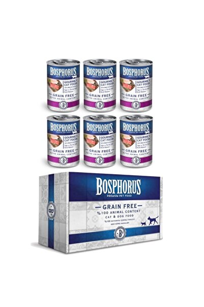 Bosphorus Gurme Sığır Etli Ve Tavuk Etli Kedi Konservesi 6 X 415 gr ( Parça Etli )