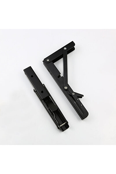 Choice رف قابل للطي شديد التحمل باللون الأسود، قطعة واحدة: طاولة زخرفية بزاوي...