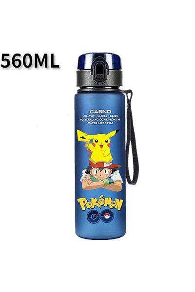 Choice Bkm-lsb-a Anime Pokemon Portable Plastic Water Bottle 560ml Ash Ketchum Pikachu High Capacity Insula