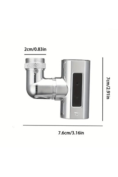 Choice صنبور دش وغسيل الخضروات في المطبخ باللون الفضي الصغير مع دوار بأربع سر...