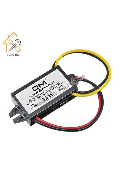 Aideepen DC-DC Converter Module 12V To 5V 3A 15W USB Step Down Power Output Adapter Car Potting Waterproof...