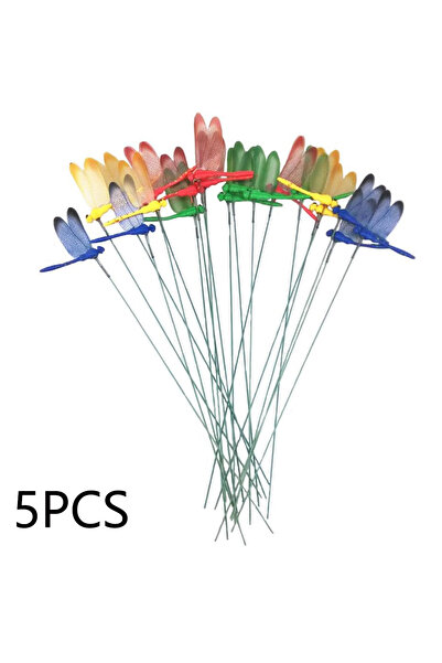 Choice 5 قطع 5/10/50 قطعة من أواني زراعة اليعسوب الملونة ثلاثية الأبعاد للحدي...
