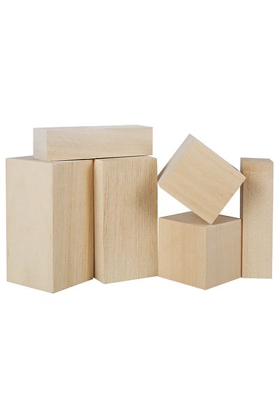 Choice Set A 6pcs Basswood Carving Block Natural Smooth Wood Carving Block Portable Unfinished Wood Block C