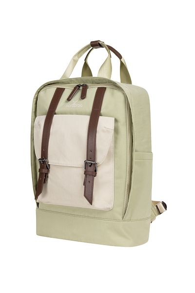 Nordbron Water Green Unisex σακίδιο πλάτης Laptop 15,6 ιντσών - με ρυθμιζόμενο λουράκι, ζώνη και θήκη