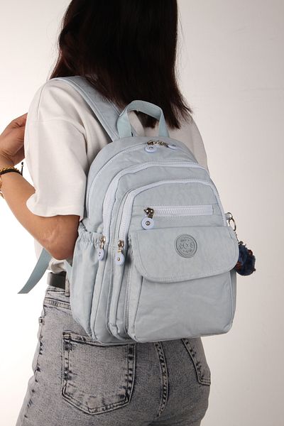 By Hakan My Polo 8675 Clinker Women's Backpack Medium Day Water Resistant Ice Blue
