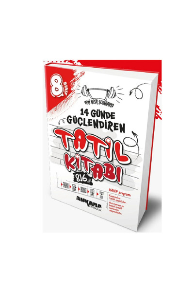 paraf yayınları 8.Sınıf Ankara Güçlendiren TATİL KİTABI / KAMP Programı / 816...